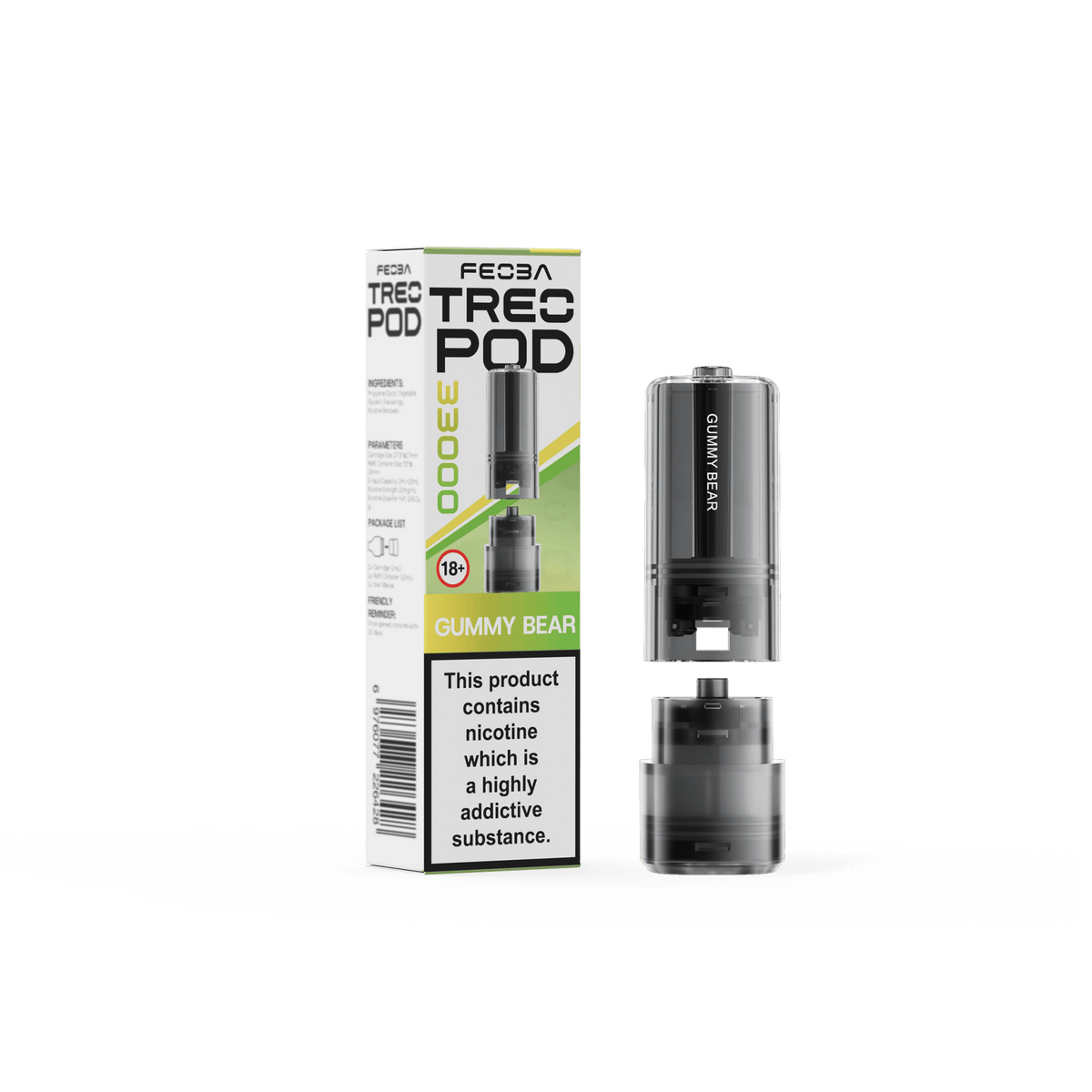 Buy Feoba Treo 33k Replacement Pods Box of 5 - Gummy Bear