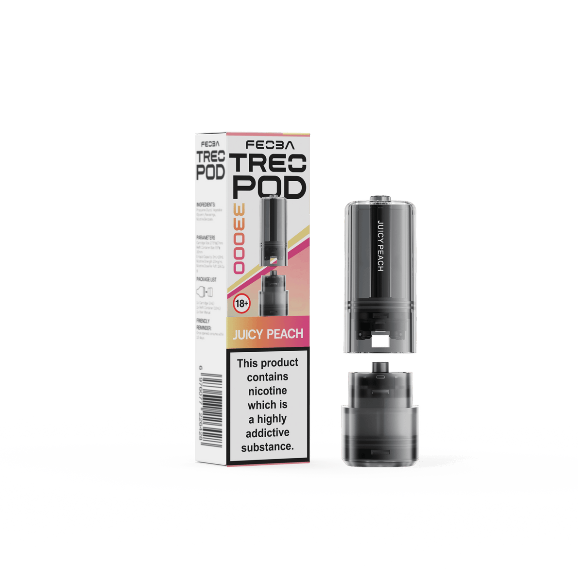 Buy Feoba Treo 33k Replacement Pods Box of 5 - Juicy Peach