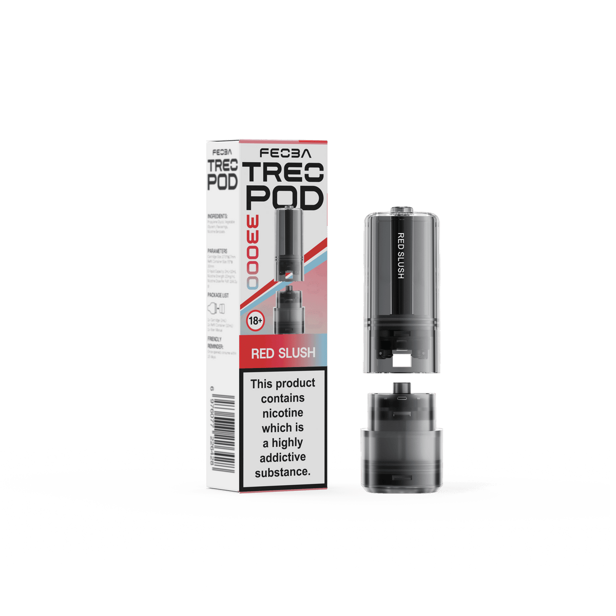 Buy Feoba Treo 33k Replacement Pods Box of 5 - Red Slush