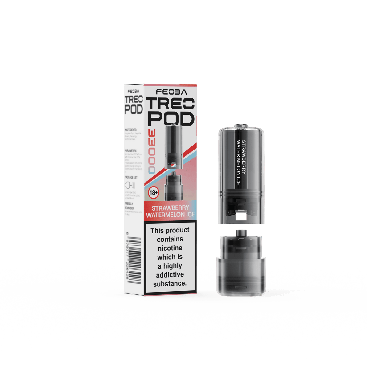 Buy Feoba Treo 33k Replacement Pods Box of 5 - Strawberry Watermelon Ice