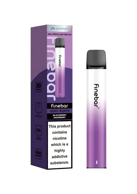 Buy Hayati Finebar 1000 Prefilled Pod Kit - Blackberry Raspberry