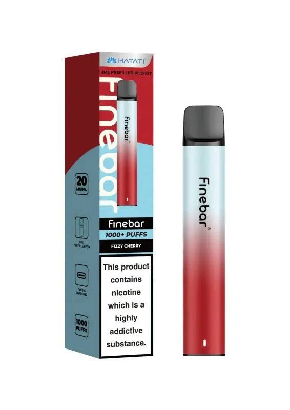 Buy Hayati Finebar 1000 Prefilled Pod Kit - Fizzy Cherry