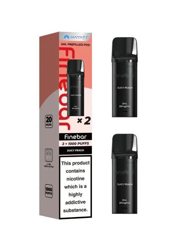 Buy Hayati Finebar 1000 Replacement Pods - Juicy Peach
