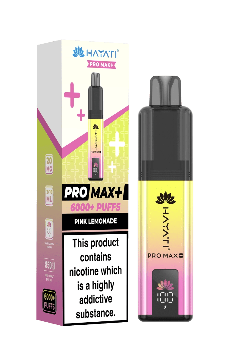 Buy Hayati Pro Max+ 6000 Vape Kit Box of 5 - Pink lemonade