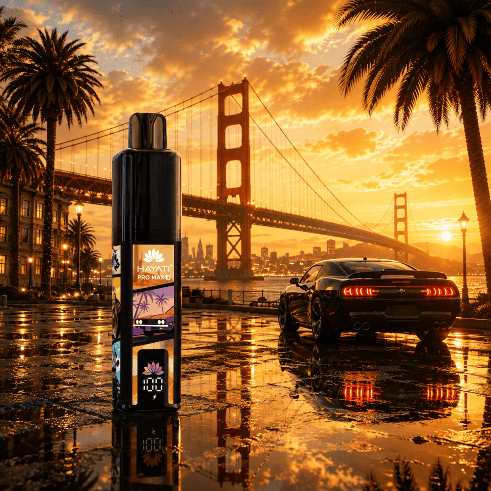 Buy Hayati Pro Max Plus 6000 Player Edition Box of 5 - Strawberry Raspberry Ice (Neon Cityscapes)