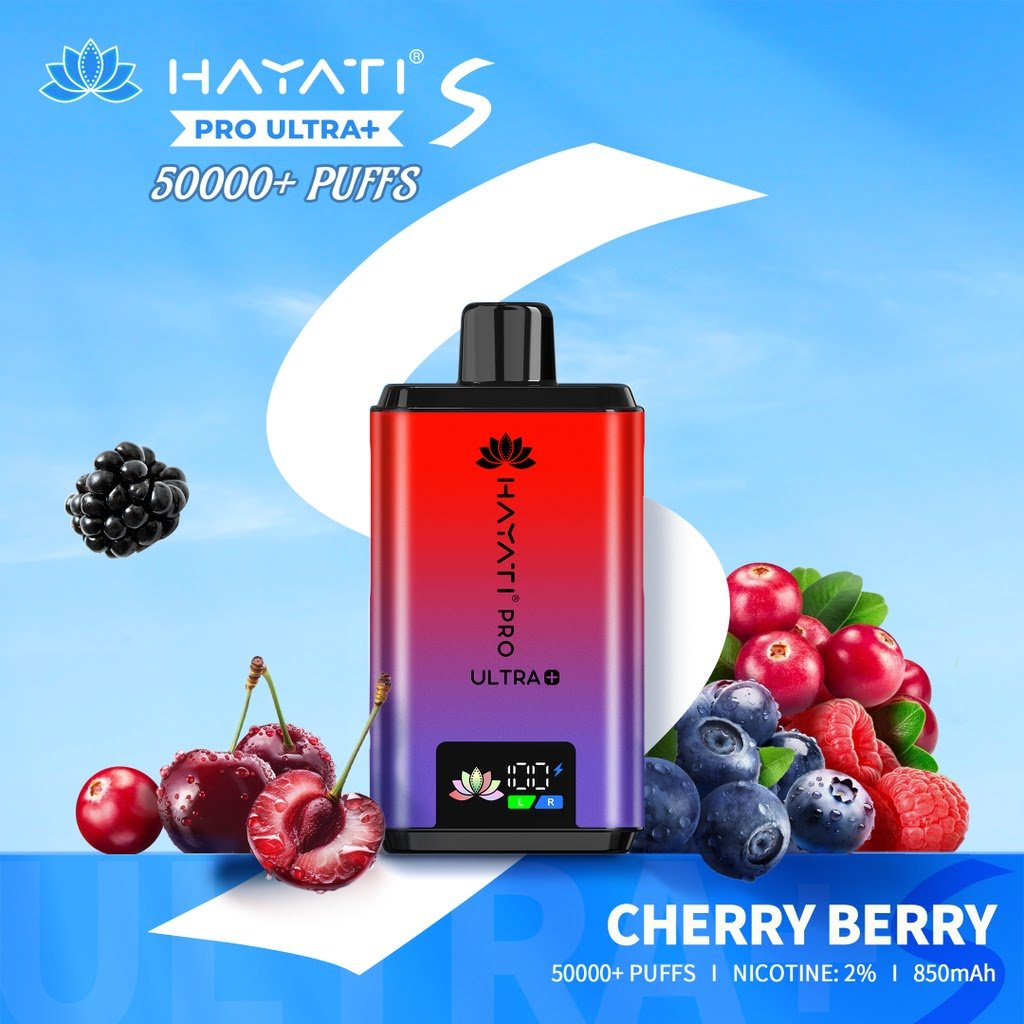 Buy Hayati Pro Ultra Plus S 50K Prefilled Pod Vape Kit hi - Cherry Berry