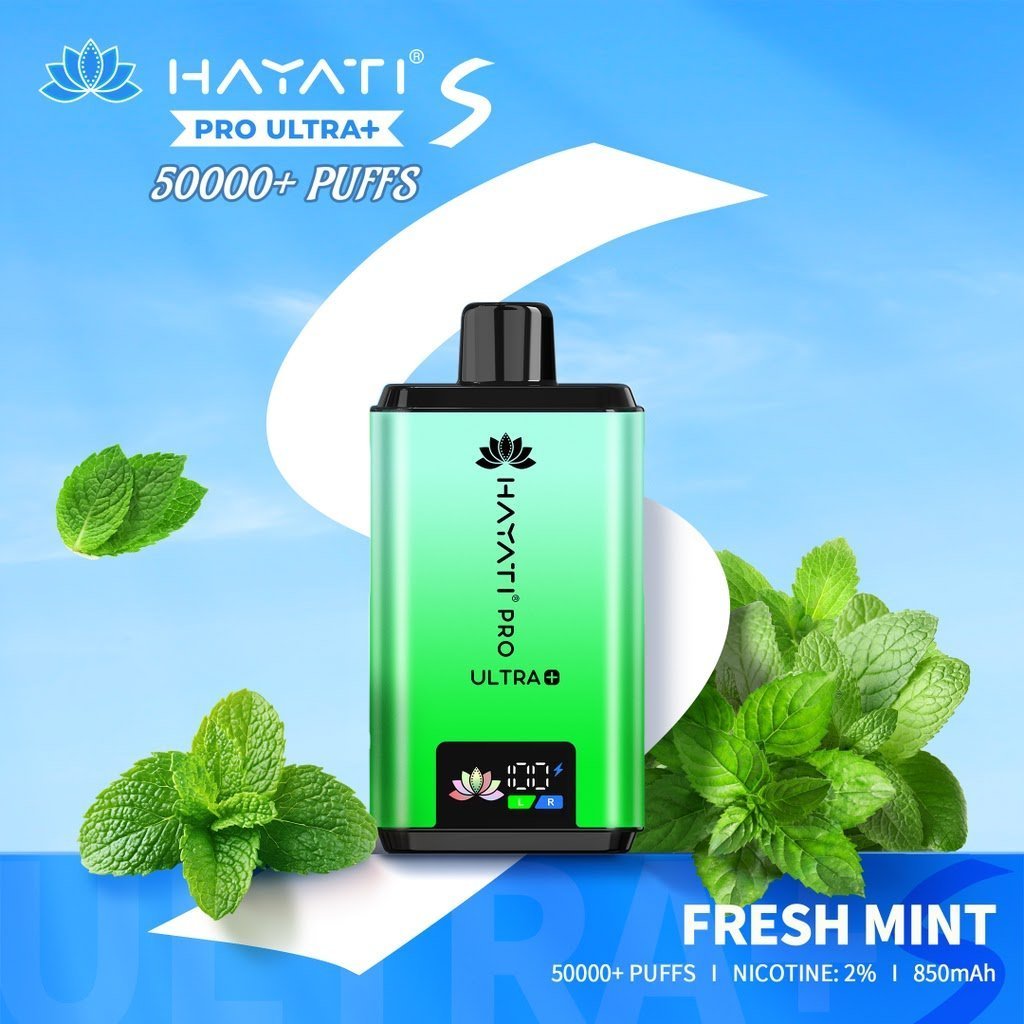Buy Hayati Pro Ultra Plus S 50K Prefilled Pod Vape Kit hi - Fresh Mint