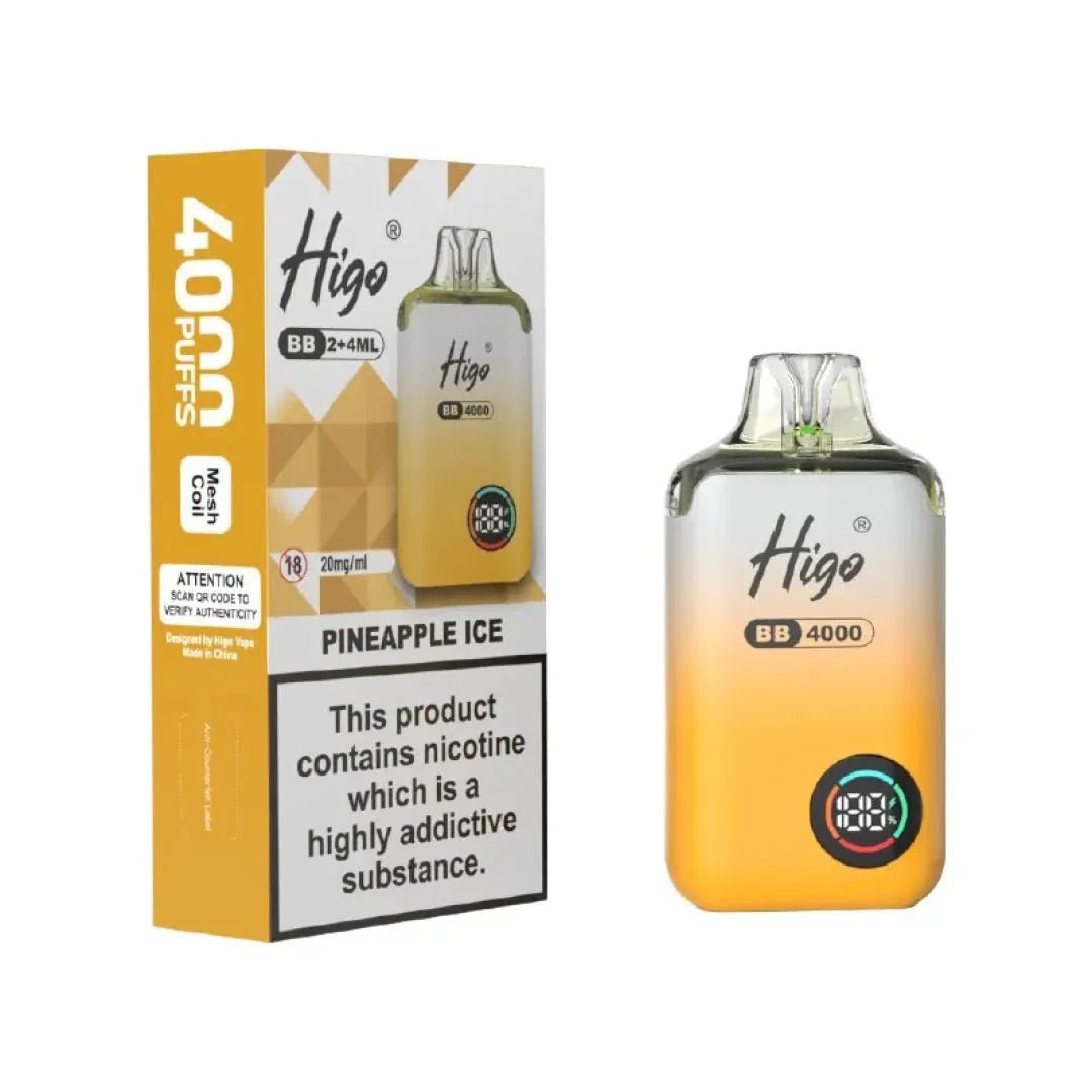 Buy Higo BB 4000 Vape Kit Box of 10 - Pineapple Ice