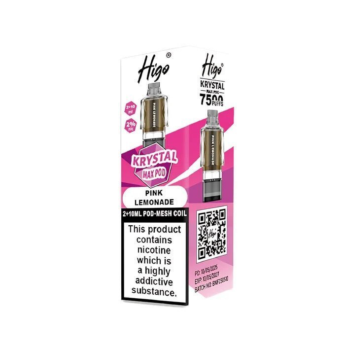 Buy Higo Krystal Max 7500 Prefilled Pods Pack of 5 - Pink Lemonade