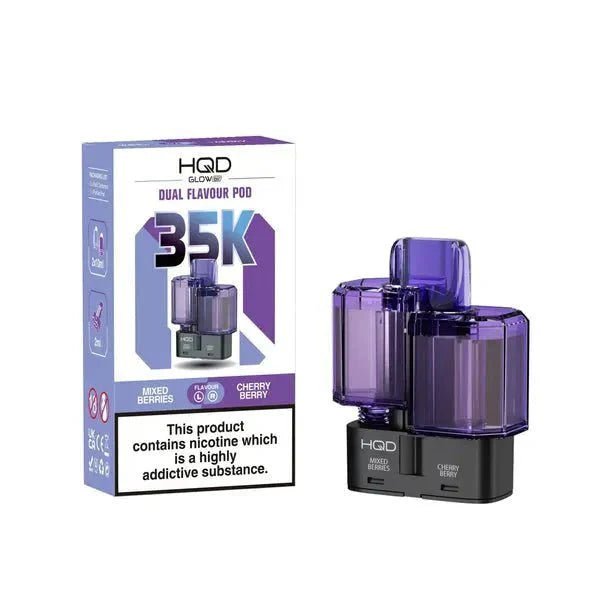 Buy HQD Glow Air 35K Prefilled Pods - Mixed Berries/Cherry Berry