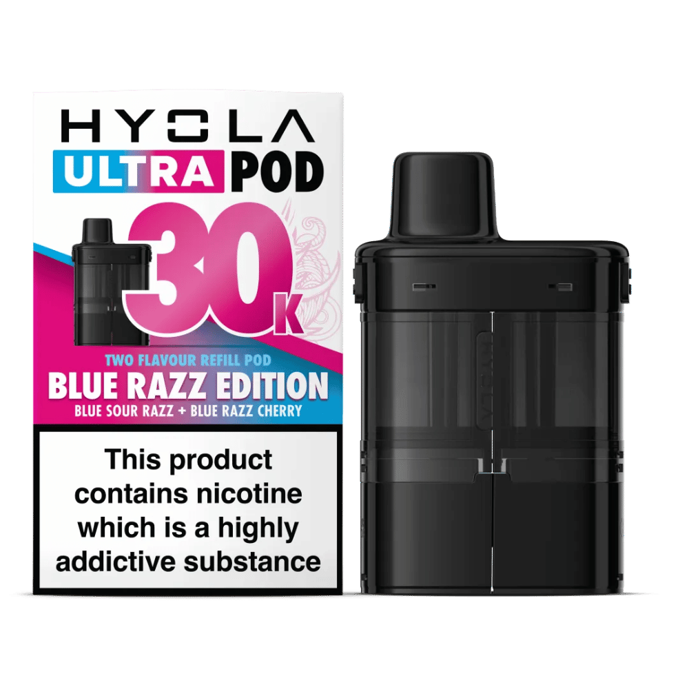 Buy Hyola Ultra 30k Prefilled Pods pack of 5 - Blue Razz Edition