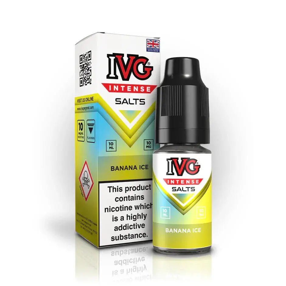 Buy IVG Intense Nic Salts | Box of 10 - Banana Ice