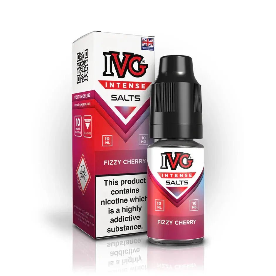 Buy IVG Intense Nic Salts | Box of 10 - Fizzy Cherry