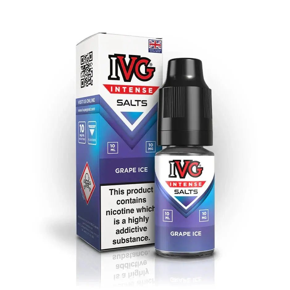 Buy IVG Intense Nic Salts | Box of 10 - Grape Ice