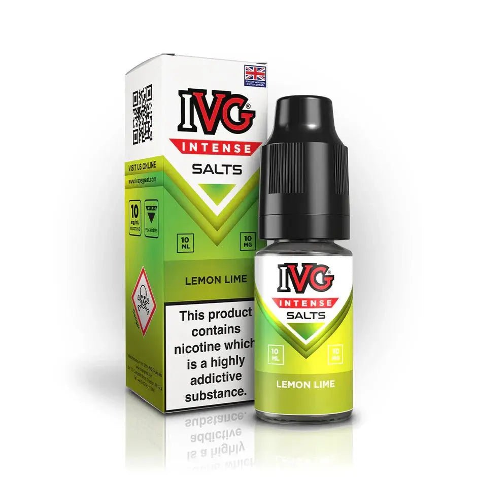 Buy IVG Intense Nic Salts | Box of 10 - Lemon Lime