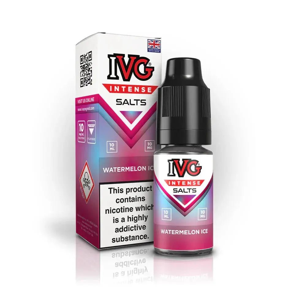 Buy IVG Intense Nic Salts | Box of 10 - Watermelon Ice
