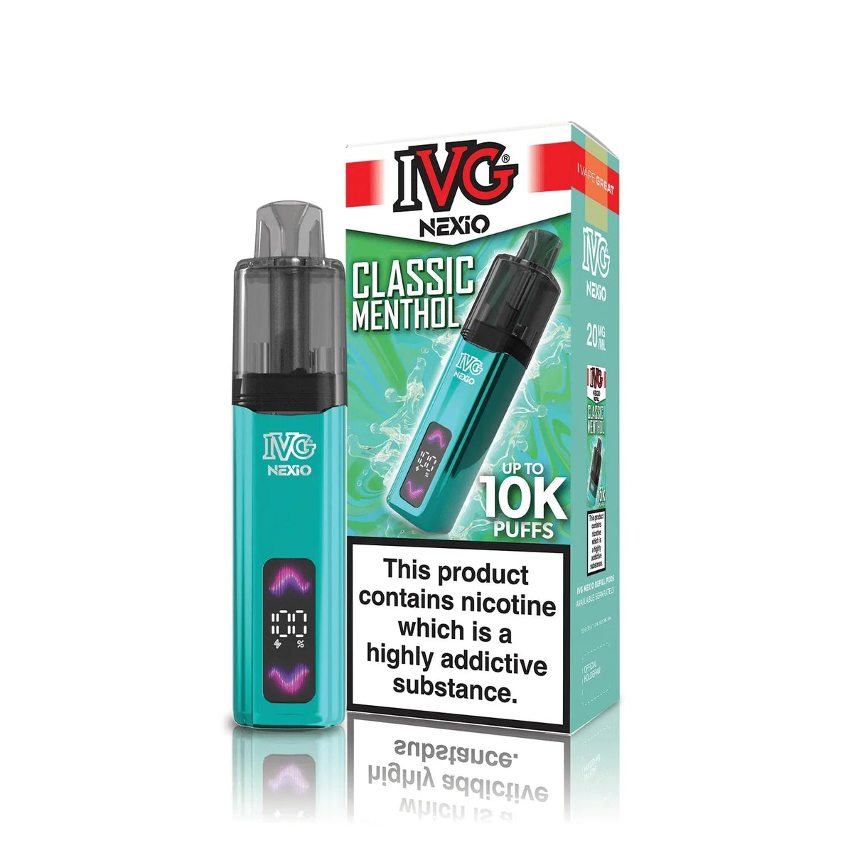 Buy IVG Nexio 10k Pod Vape Kit Box of 5 - Classic Menthol