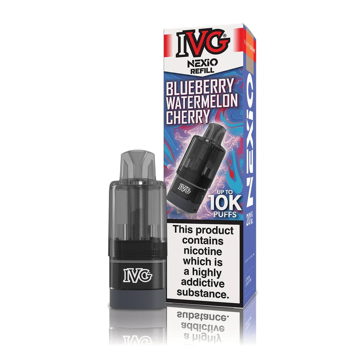 Buy IVG Nexio 10k Refill Pods Box of 5 - Blueberry Watermelon Cherry