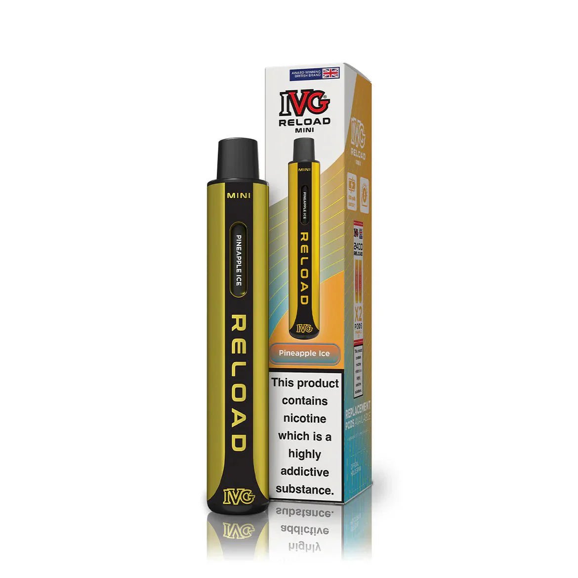 Buy IVG Reload Mini Pod Vape Kit Box Of 10 - Pineapple Ice