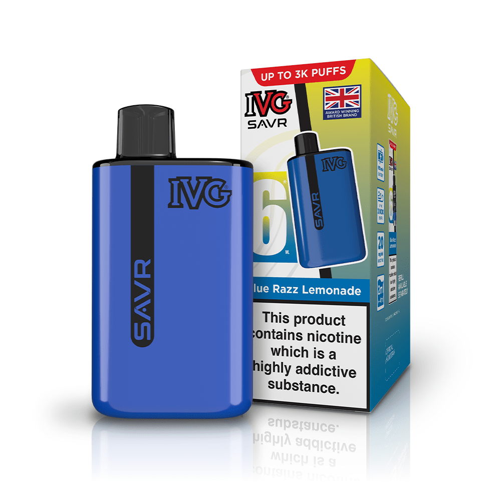 Buy IVG SAVR 3000 Prefilled Pod Vape Kit - Blue Razz Lemonade