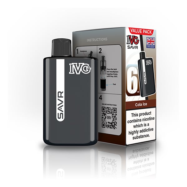 Buy IVG SAVR 3000 Prefilled Pod Vape Kit - Cola Ice