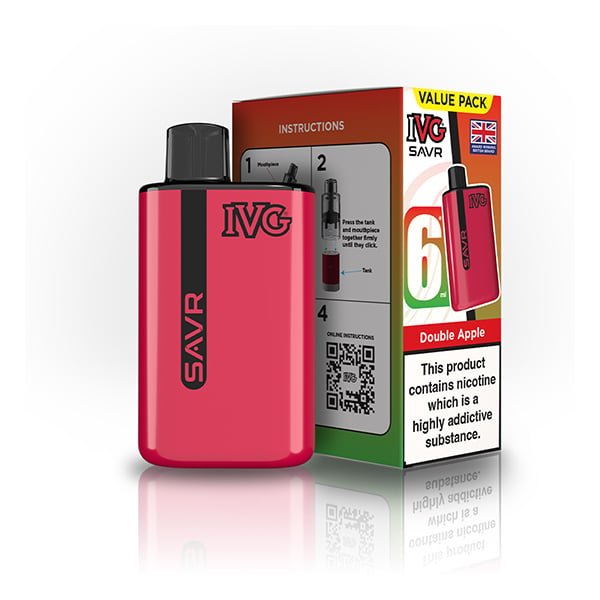 Buy IVG SAVR 3000 Prefilled Pod Vape Kit - Double Apple