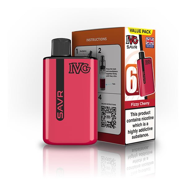 Buy IVG SAVR 3000 Prefilled Pod Vape Kit - Fizzy Cherry