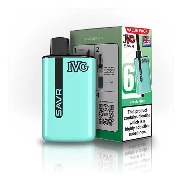 Buy IVG SAVR 3000 Prefilled Pod Vape Kit - Fresh Mint
