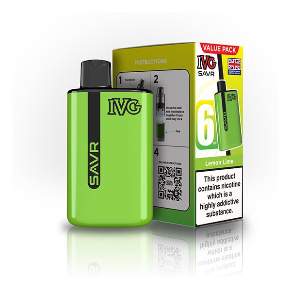 Buy IVG SAVR 3000 Prefilled Pod Vape Kit - Lemon Lime