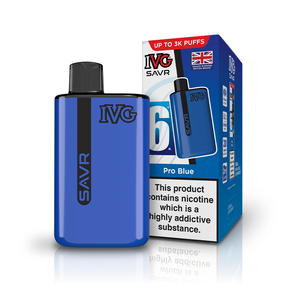Buy IVG SAVR 3000 Prefilled Pod Vape Kit - Pro Blue
