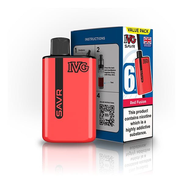 Buy IVG SAVR 3000 Prefilled Pod Vape Kit - Red Fusion