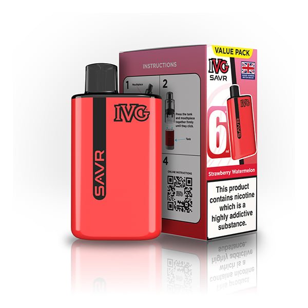 Buy IVG SAVR 3000 Prefilled Pod Vape Kit - Strawberry Watermelon