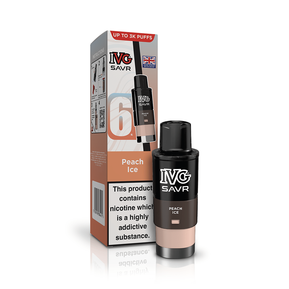 Buy IVG SAVR 3000 Replacement Pods - Peach Ice