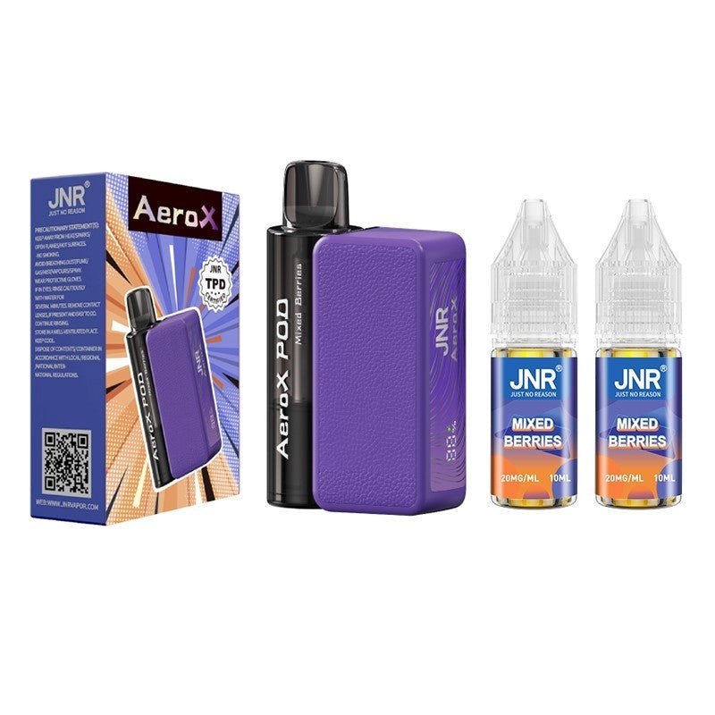 Buy JNR AeroX 32000 Prefilled Pod Vape (BOX OF 5) - Mixed Berries