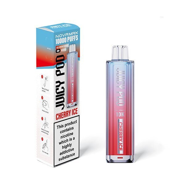 Buy Juicy Pod Novamax 10k Vape Kit - (BOX OF 5) - Cherry Ice