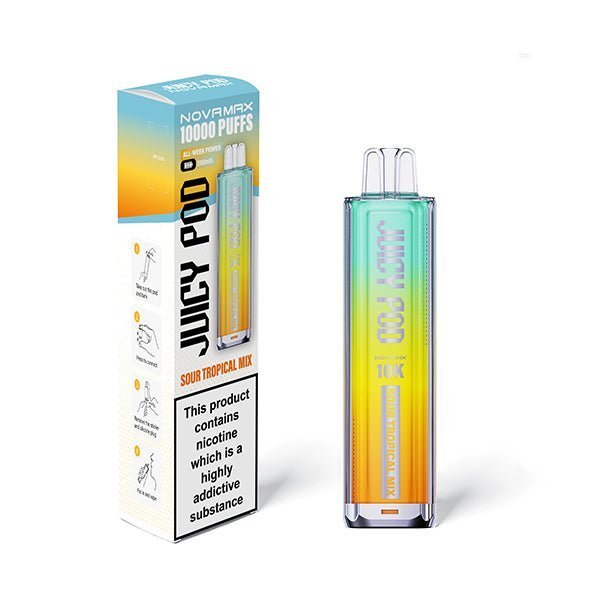 Buy Juicy Pod Novamax 10k Vape Kit - (BOX OF 5) - Sour Tropical Mix