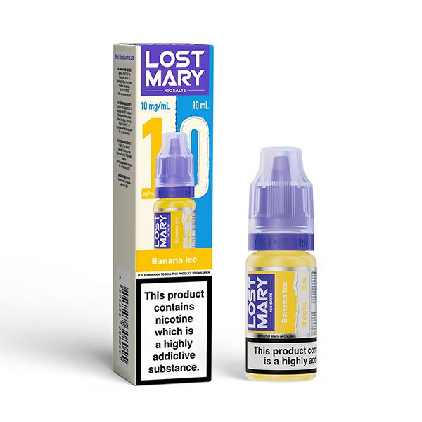 Buy Lost Mary Nic Salt 10ml E - Liquid Box of 10 - Banana Ice