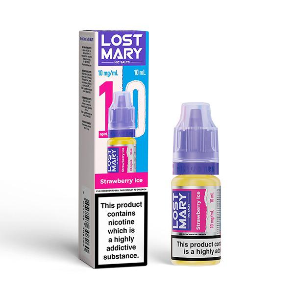 Buy Lost Mary Nic Salt 10ml E - Liquid Box of 10 - Strawberry Ice