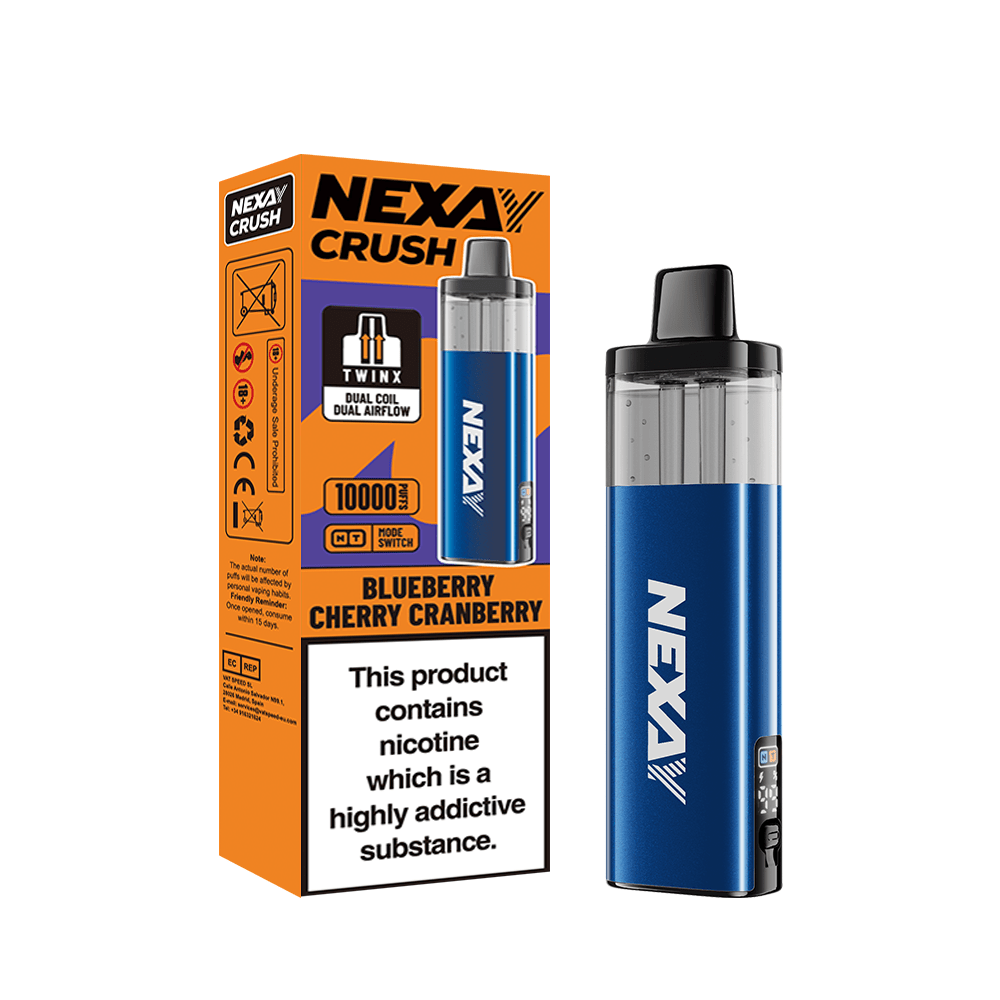 Buy Nexay Crush 10k Vape Kit Box of 5 - Blueberry Cherry Cranberry