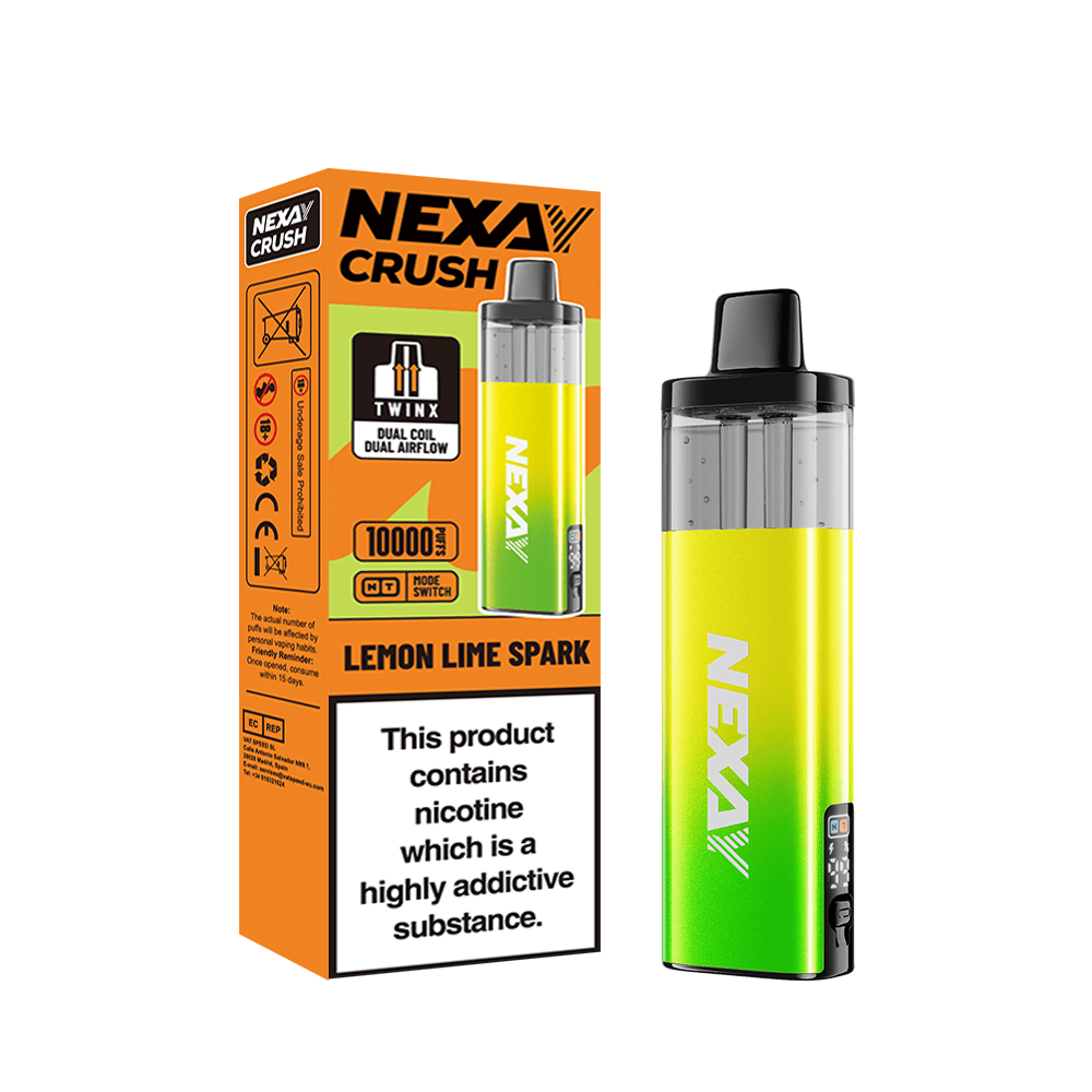 Buy Nexay Crush 10k Vape Kit Box of 5 - Lemon Lime Spark