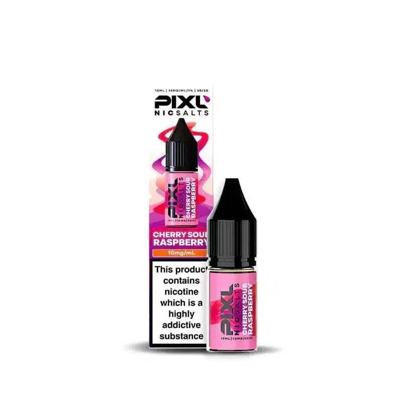 Buy PIXL Nic Salt 10ml E - Liquids Box of 10 - Cherry Sour Raspberry