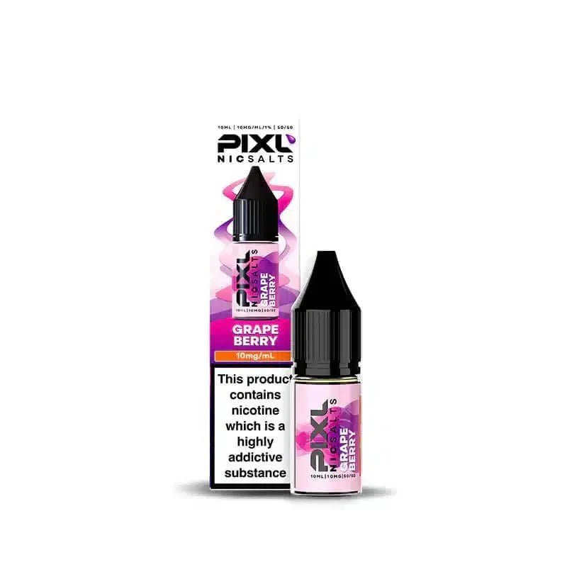 Buy PIXL Nic Salt 10ml E - Liquids Box of 10 - Grape Berry