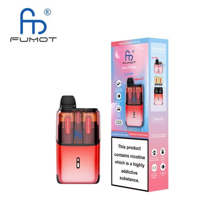 Buy RandM Fumot T32000 Ultra Prefilled Pod Kit Pack of 5 - Blueberry Hubba Bubba / Watermelon Hubba Bubba