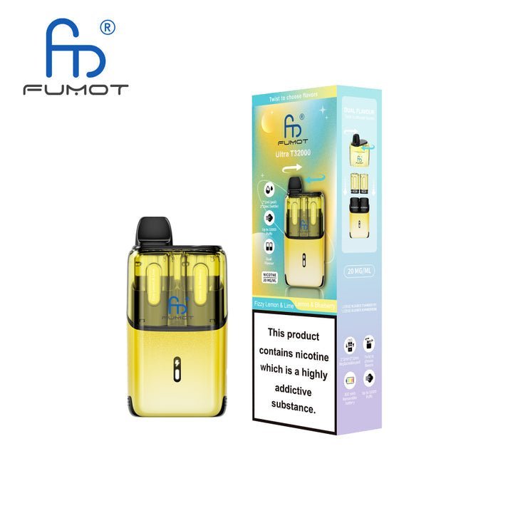 Buy RandM Fumot T32000 Ultra Prefilled Pod Kit Pack of 5 - Fizzy Lemon & Lime / Lemon & Blueberry