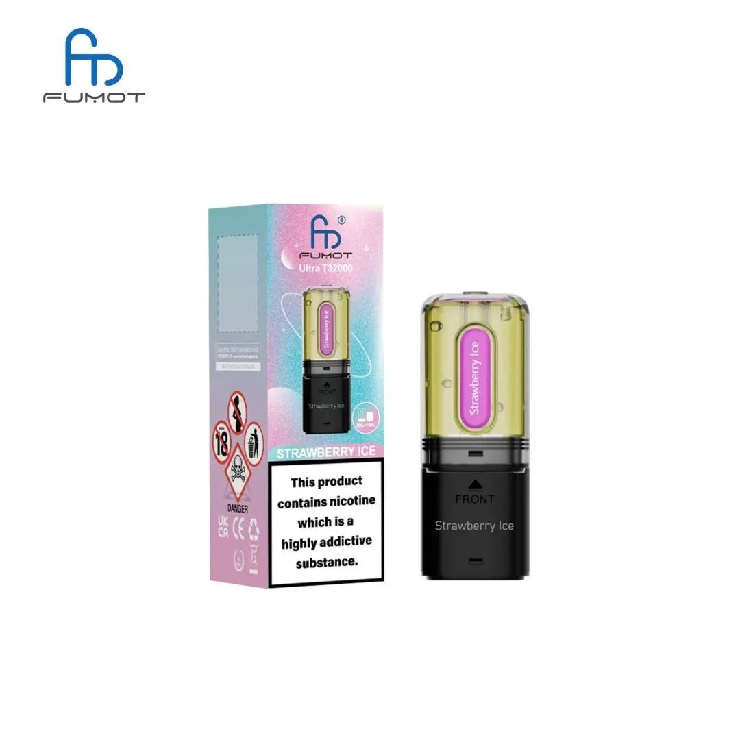 Buy RandM Fumot T32000 Ultra Replacement Pods Pack of 5 - Strawberry Ice