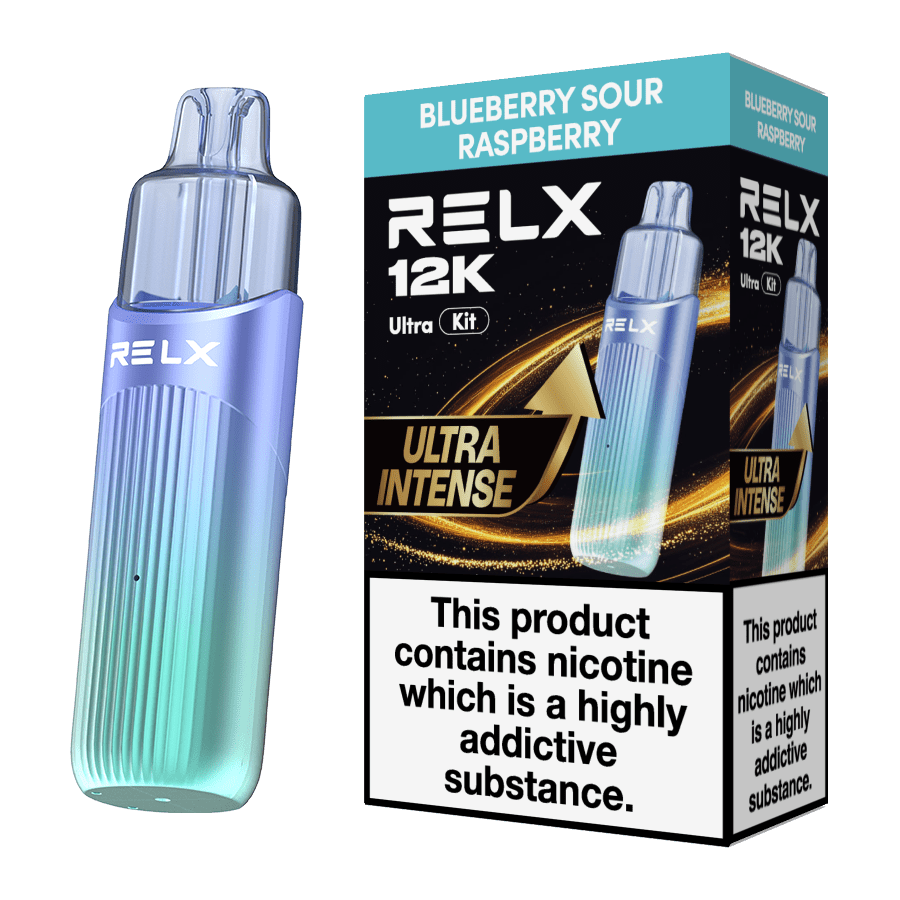 Buy Relx 12k Ultra Pod Vape Kit Box of 5 - Blueberry Sour Raspberry