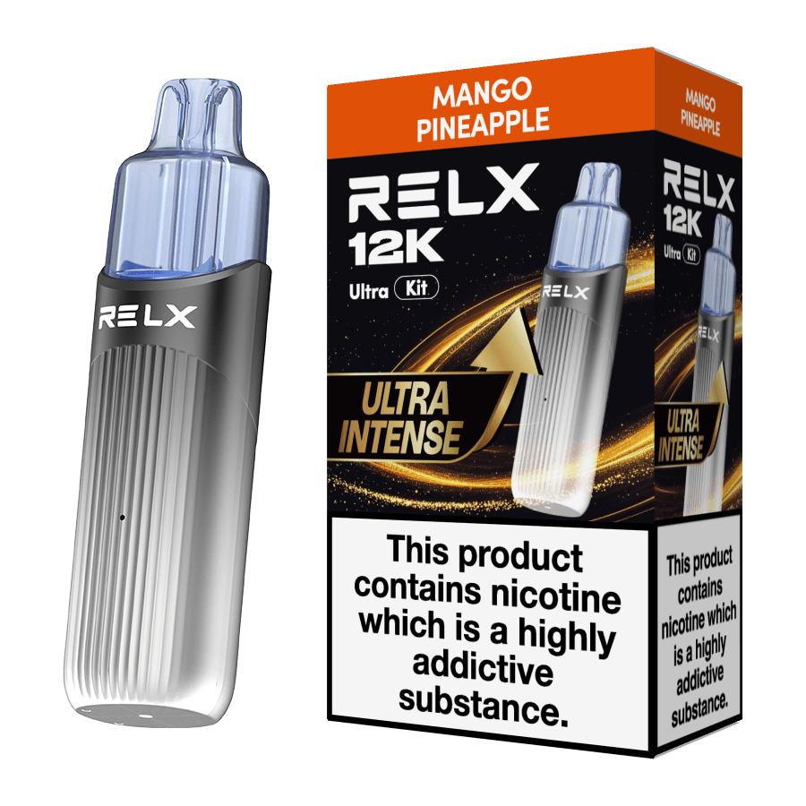 Buy Relx 12k Ultra Pod Vape Kit Box of 5 - Mango Pineapple