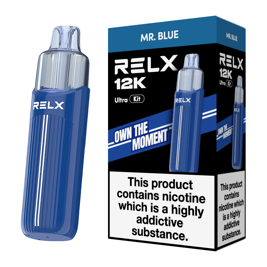 Buy Relx 12k Ultra Pod Vape Kit Box of 5 - Mr Blue