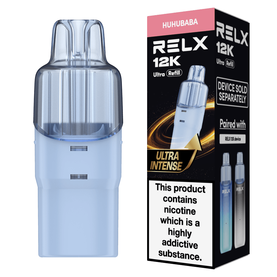 Buy Relx 12k Ultra Refill Pods Pack of 5 - Huhu Baba
