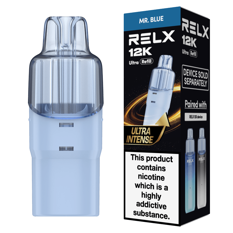 Buy Relx 12k Ultra Refill Pods Pack of 5 - Mr Blue